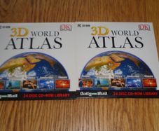 DK 3D World Atlas CD for Sale x 2