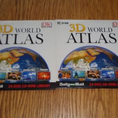 DK 3D World Atlas CD for Sale x 2