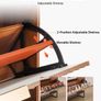 Shoe Cabinet with 2 Flip Drawers Mid-Century Shoes Storage Cabinet with Anti-Tipping Device, Freestanding Fluted Shoe Organizer Image 4