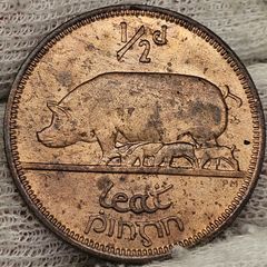 Ireland 1966 1/2d Halfpenny Beautiful Uncirculated Lustrous