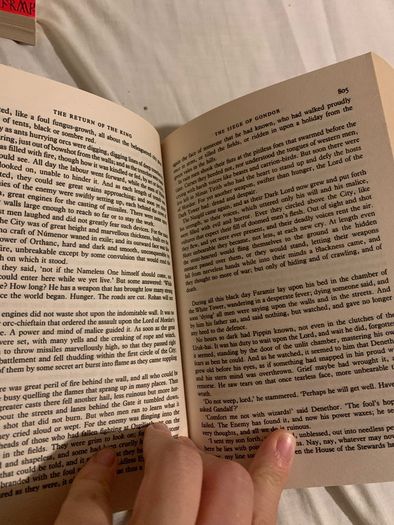 (1990's) Paperback Lord of the rings trilogy & the hobbit book lot