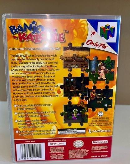 Custom Nintendo 64 Game Cases