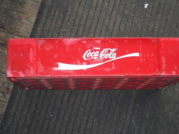 2 vintage coca cola crates