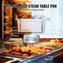 6 Pack Hotel Pans, 1/2 Size Anti-Jam Steam Pan, 0.8mm Thick Stainless Steel Restaurant Steam Table Pan, 6-Inch Deep Commercial Table Pan, Catering Storage Food Pan, for Industrial & Scientific Image 2