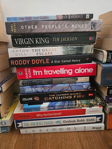 120 (approximately) various books fiction and non fiction