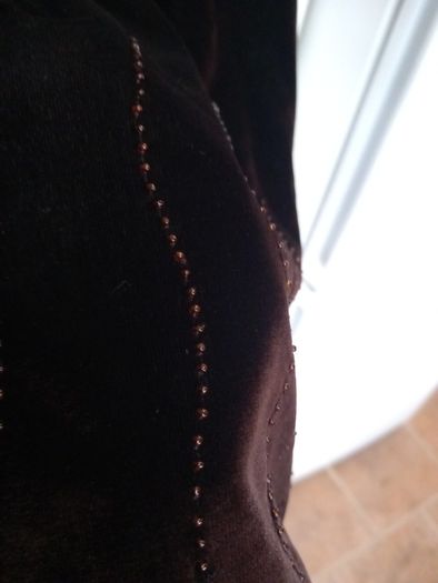 Brown Velvet Scarf