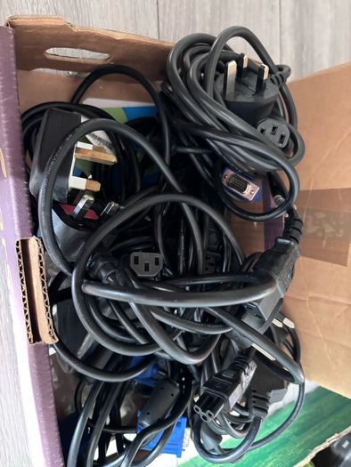 Free box of computer/tv cables