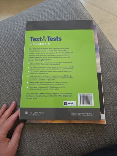 Text and Tests transition year