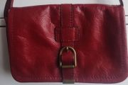 Marks &amp; Spencer Vibrant Red Leather Crossbody bag