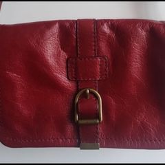 Marks & Spencer Vibrant Red Leather Crossbody bag