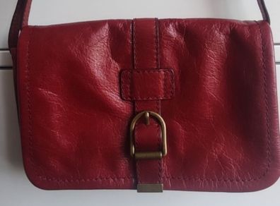 Marks & Spencer Vibrant Red Leather Crossbody bag