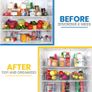 Premium Organiser Storage - Set of 8 Storage Bins (4 Large, 4 Small) Multipurpose Fridge, Pantry & Kitchen Storage, Organiser (MULTIPLE COLOURS) Image 4