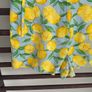 Zara size medium high waisted linen mix. Lemons pattern Image 2