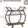 Drinks Trolley for Kitchen, Bar, Dining Room, Living Room, 76 W x 40.5 D x 84 H cm, Vintage Image 4