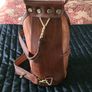 Ladies small rucksack/handbag leather Borgo Cavalli Italian Image 3