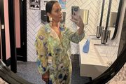 zara floral midi dress