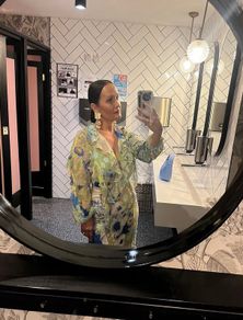 zara floral midi dress
