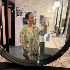 zara floral midi dress