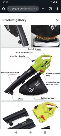 3 in 1 blower, vacuum, mulcher leaf blower