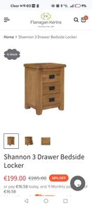 bedside lockers x2