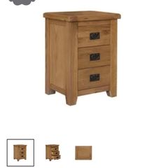 bedside lockers x2