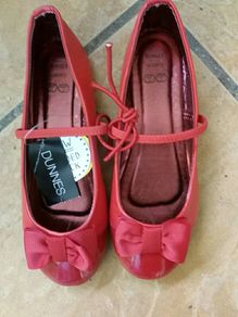 BNWT RED size 13 Ballet Pumps/Shoes
