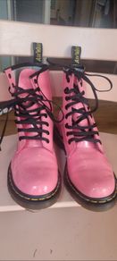 pink patent leather 8 eye Doc Martens