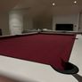 Abbey Convertible Pool/Dinner Table (White with wine felt) Image 3