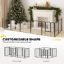 Eight-Panel Dog Playpen with Door, for Large Dogs, Indoors, Outdoors, 60cm Tall, Black Image 4