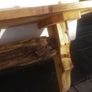 Rustic Country Stove Mantel / Floating Shelf Image 8
