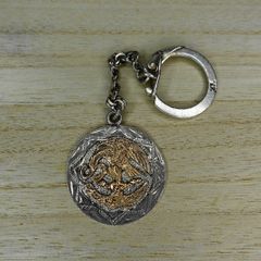 Vintage 925 Silver Two Tone Key Chain