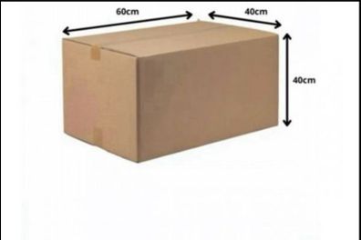 double wall cardboard boxes in 60x40x40cm - Heavy Duty