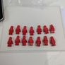 100% Lego Spacemen x 14 Red Image 2