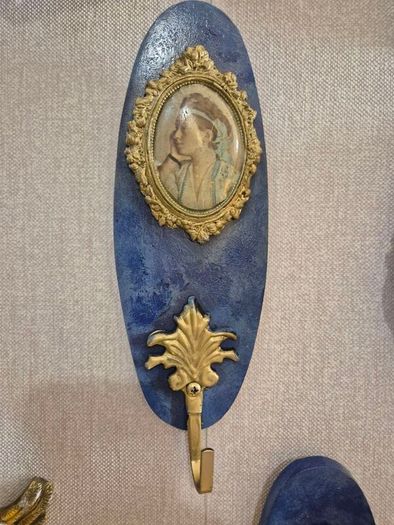 Pair of Vintage Handmade wall hanging hooks