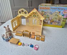 Sylvanian Families Forest Nursery with figures