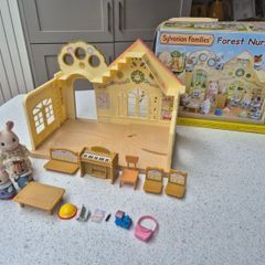 Sylvanian Families Forest Nursery with figures