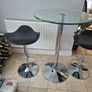 High Glass Table and 2 Bar Stools Image 5