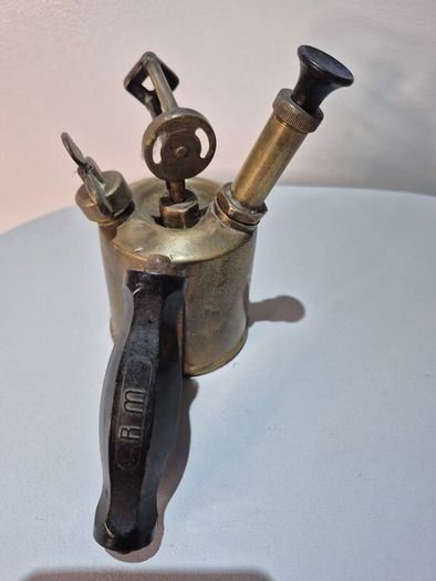 Vintage Brass RM Model 2034 Paraffin Blowtorch Great Britain