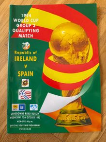 Republic of Ireland v Spain Match Programme