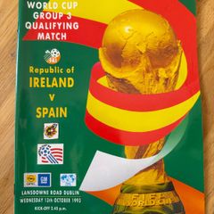 Republic of Ireland v Spain Match Programme