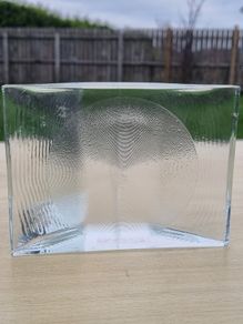 Glass bas-relief Scandinavian glass