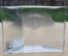 Glass bas-relief Scandinavian glass