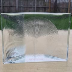 Glass bas-relief Scandinavian glass