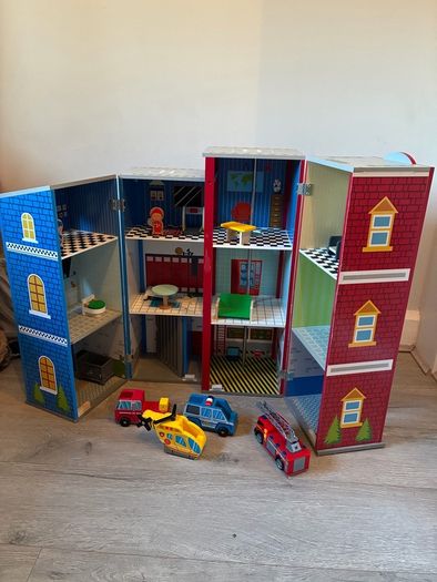 Wooden police / fire station