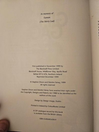 Gift Of The Gag. The Explosion In Irish Comedy. By Stephen Dixon And Deirdre Flavey. First Edition Large Volume Paperback In Good Condition.  See Photos For Same.