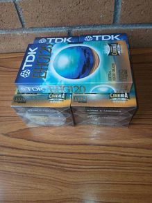 New 7 TDK vhs high grade video tapes.