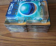 New 7 TDK vhs high grade video tapes.