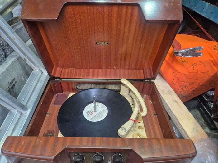antique record player