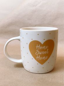 Home Sweet Home Mug - White & Gold