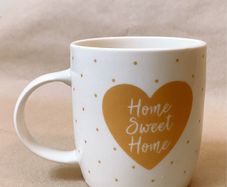 Home Sweet Home Mug - White & Gold